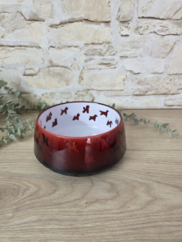 Futternapf oder Wassernapf K-Design Anti-Rutsch Napf Rot Mittel 17,8cm - 1L