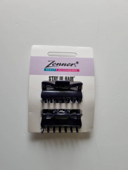 Zenner Haarklammern Stay in Hair 2 Stck schwarz - ca 4cm breit