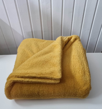 Wellnessdecke Teddyfleece  140 x 200 curry