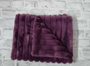 Wellnessdecke Luxus Cord aubergine ca. 70x50