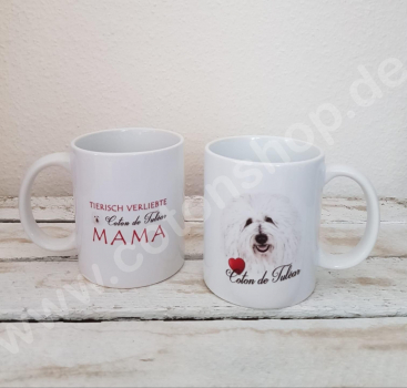 Kaffeebecher Coton de Tuléar - Tierisch verliebte Coton de Tulear Mama