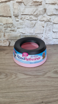 Road Refresher 1,4 Liter Wassernapf rosa - für größere Hunde