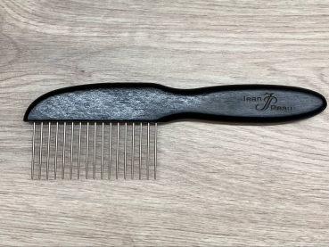 Jean Peau Bambuskamm grob angeordnete, stabile Zinken, entwirrend, 3,5 cm