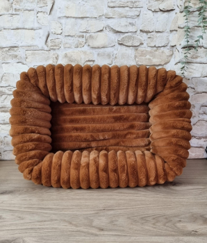 Wellnessbett Luxus Cord ca 65x50 - terrabraun