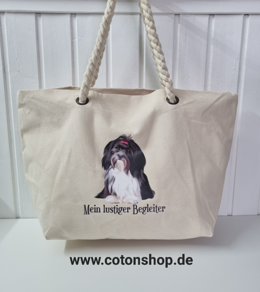 Cotonshop  Shoppingtasche " mein lustiger Begleiter"- die Große