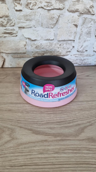 Road Refresher Wassernapf rosa 0,6 Liter - für kleine Hunde