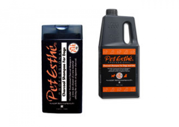 Pet Esthe Professional Charcoal Shampoo 400ml | exklusives Holzkohle Shampoo für Hunde und Katzen