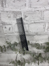 Kombikamm aus England, grobe und feine Zahnung, schwarz  runder Griff, 17,50 cm, Zinken 2,50 cm, tolle Qualität